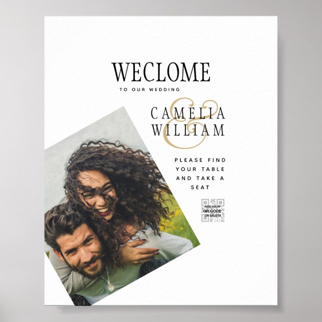 BUDGET Printed OR Digital Download Wedding INVITE Poster (Front)