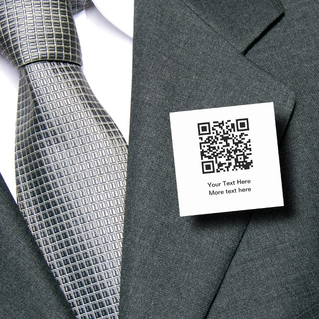 Budget QR Code Big Information Name Tags (Promotional QR mode pin badge)