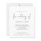 Budget QR Code Black White Wedding Invitation