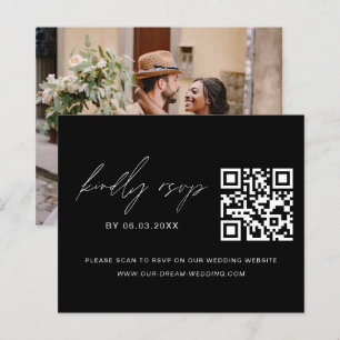 Budget QR Code RSVP Photo Wedding Website