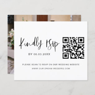 Budget QR Code RSVP Photo Wedding Website