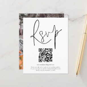 Budget QR Code Script Photo Wedding RSVP
