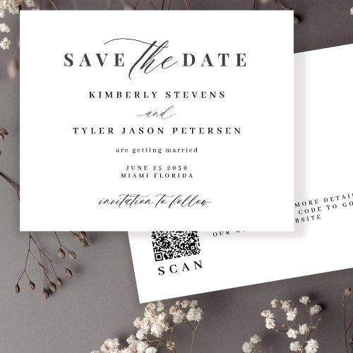 Budget QR CODE script wedding save the date