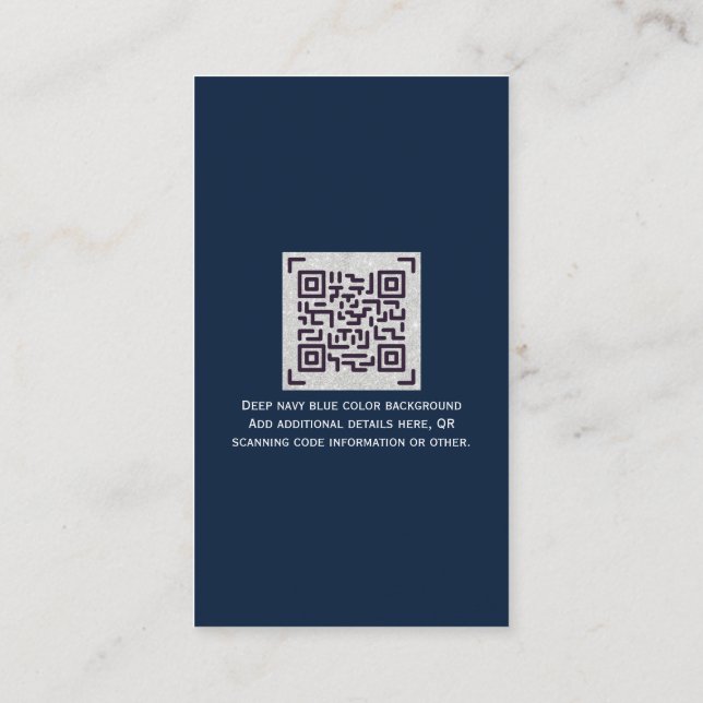 Budget QR Code Website RSVP Hotel Wedding Details  Enclosure Card (Back)