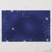 Budget Quinceanera blue glitter dust save date (Back)