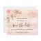 Budget Quinceanera pampas blush save the date