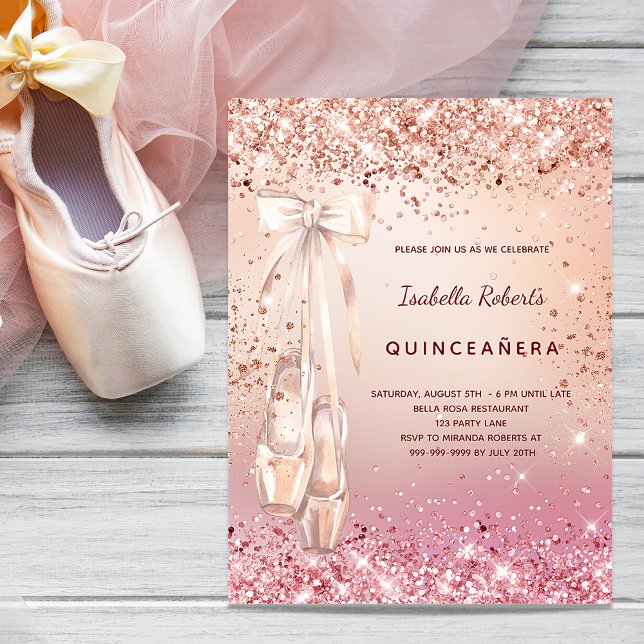 Budget Quinceanera rose gold pink ballerina (Creator Uploaded)