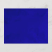 Budget Quinceanera Royal Blue Response Card (Back)