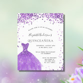 Butterfly Budget Spanish Quinceanera Invitations