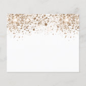 Budget Quinceanera white gold save the date (Back)