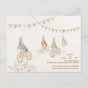 Budget Rabbit Bunny Gender Baby Shower  Postcard