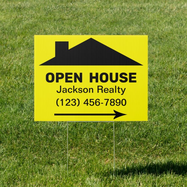 Budget Real Estate Open House Advertising Signs (Insitu)