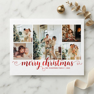 BUDGET Red Merry Christmas Heart Script 5 Photo
