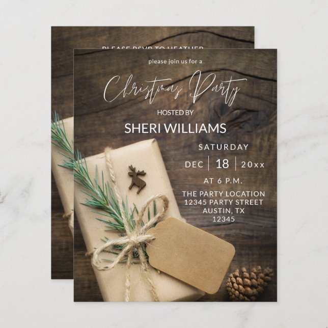 Budget Reindeer & Present Christmas Party 2 (Front/Back)