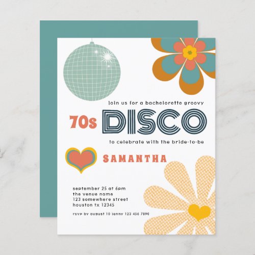 Budget Retro 70s Disco Bachelorette Party White