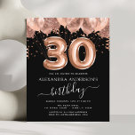 Budget Rose Gold Balloons 30th Birthday Party<br><div class="desc">Budget Thirtieth (30th) Thirty Birthday Party Blush Pink - Rose Gold Balloons and Confetti Birthday Party Invitation . This is the perfect Birthday Invitation for a Modern Rose Gold and Blush Pink Glitter Sparkle Girly Birthday Party. Please contact the designer for matching customized items.</div>