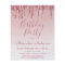 Budget Rose Gold Glitter Any Age  Birthday
