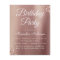 Budget Rose Gold Glitter Any Age  Birthday