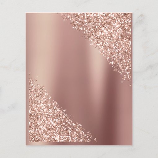 Budget Rose Gold Glitter Birthday Invitation | Zazzle