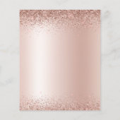 Budget Rose Gold Pink 2023 Graduation Glitter (Back)