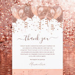 Budget Rose Gold Pink Balloons 21st Birthday Party Flyer<br><div class="desc">Get ready to unleash some laughter and gratitude with our Sixtieth Birthday Party Blush Pink and Rose Gold Balloons and Confetti Thank You Cards. These cards are the perfect blend of sophistication and humor, ensuring your thank yous are as memorable as your milestone celebration. The blush pink and rose gold...</div>