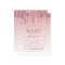 Budget Rose Gold Pink Sparkle Glitter Baby Shower