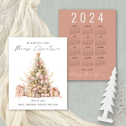 Budget Rose Gold Tree 2024 Calendar Christmas