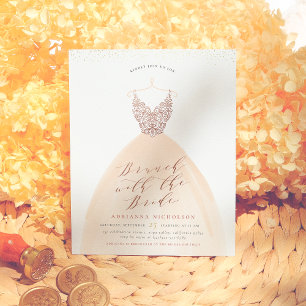 Budget Rose Gold Wedding Dress Bridal Shower