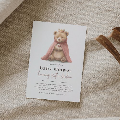 Budget Royal Teddy Bear Princess Girl Baby Shower