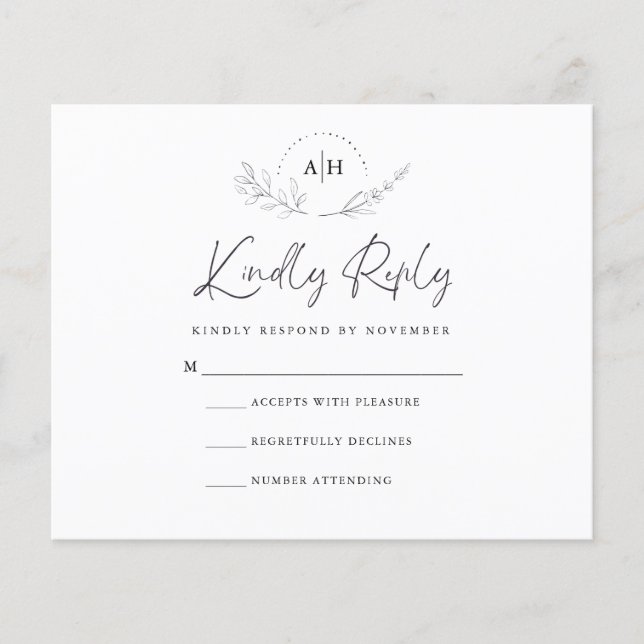 Budget RSVP Card Flyer (Front)