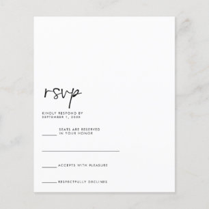BUDGET RSVP Card Flyer