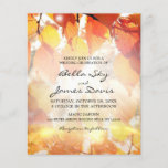Budget Rustic Autumn Forest Fall Wedding Invite at Zazzle