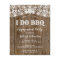 Budget Rustic Barn Wood Lace I Do BBQ Invitation