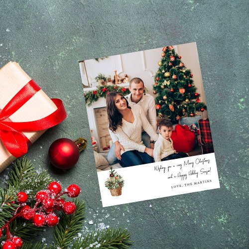 Budget Rustic Christmas Tree V Note Photo Flyer