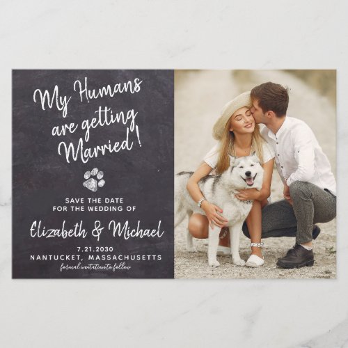 Budget Rustic Dog Wedding Dog Save The Date Cards