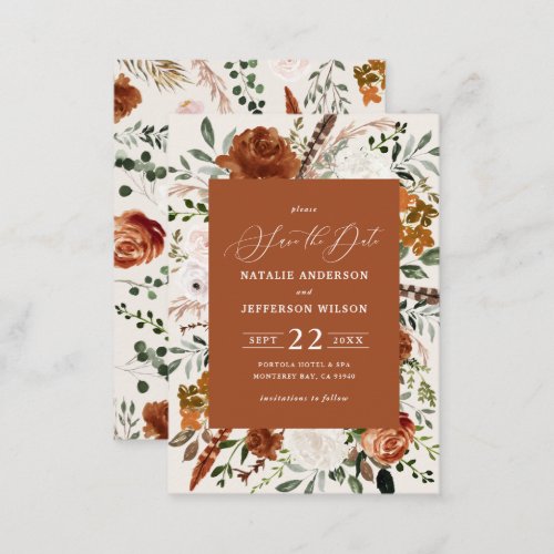 budget rustic elegant modern wedding save the date note card