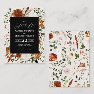 budget rustic elegant modern wedding save the date note card