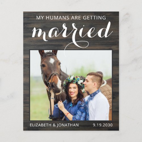 Budget Rustic Equine Wedding Horse Save The Date