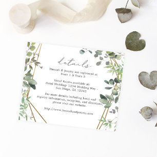 Budget Rustic Eucalyptus & Gold Details Flyer