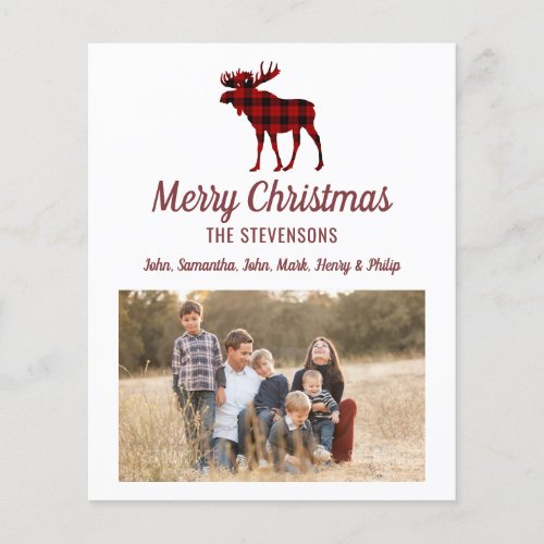 Budget Rustic Family Photo Christmas Card