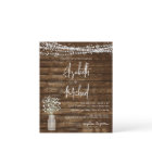 Budget Rustic Farmhouse Lights Wedding Invitation