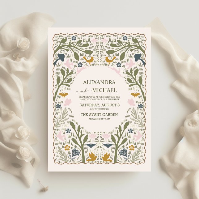 Budget Rustic Green Woodland Fern Wedding Flyer (Creator Uploaded)