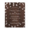 Budget rustic lights wood wedding invitation