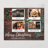 Budget Rustic Merry Christmas Instant Multi Photo (Front)