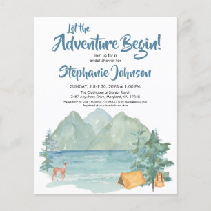 Budget Rustic Mountain Adventure Bridal Shower