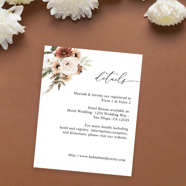 Budget Rustic Neutral Boho Floral Flyer (Creator Uploaded)