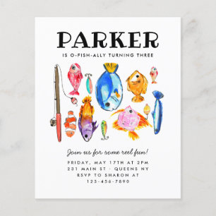 Budget Rustic O-Fish-al Reel Fun Fishing Birthday