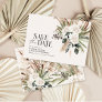 budget rustic pampas eucalyptus save the date note card