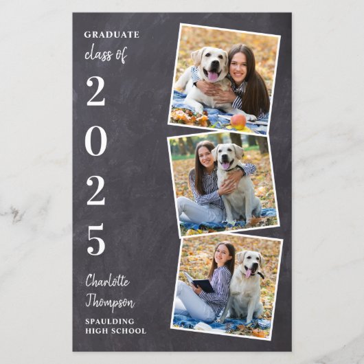 Budget Rustic Photo Graduation Announcement (Front)