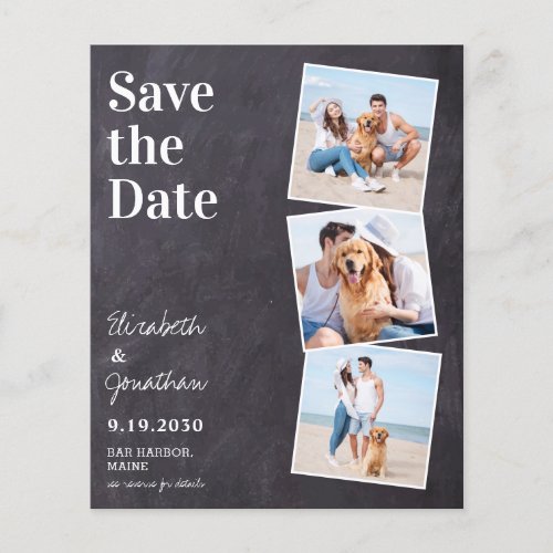 Budget Rustic Photos QR Code Wedding Save The Date